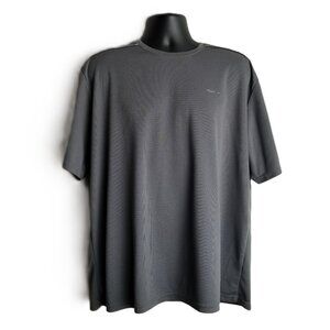 Reebok PlayDry Shirt Mens XX-Large Gray Moisture Wicking Athletic Tee 2XL